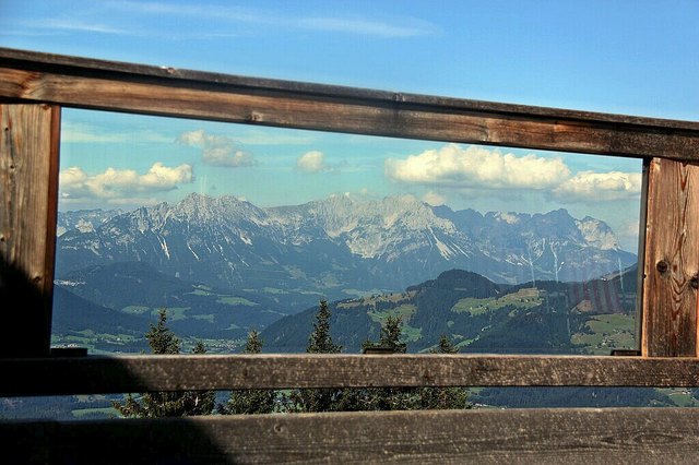 Markbachjoch in der Wildschönau (BLICK AUF DEN WILDEN KAISER)