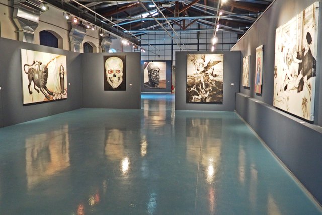 Eine Austellung von einem italenischen Künstler,gab es auch zu sehen