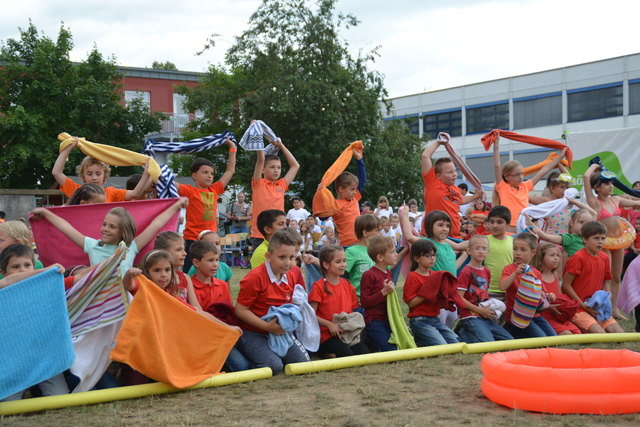 Die Volksschüler aus Oberwart boten ein abwechslungsreiches Programm.