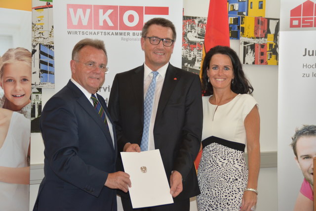 Alfred Kollar ist Kommerzialrat Oberwart