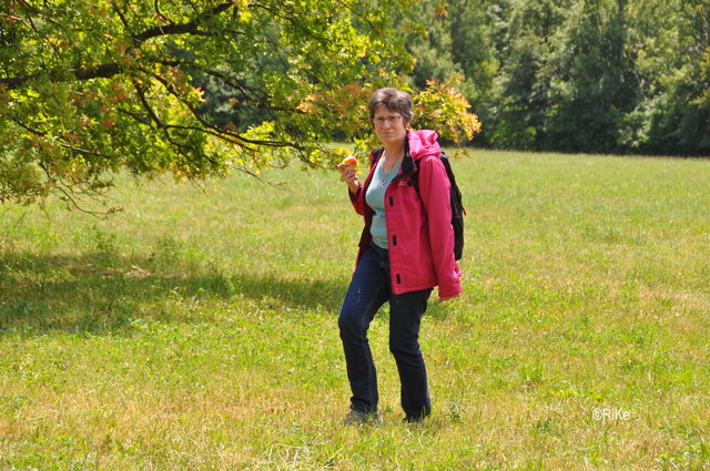Christine hat geduldig gewartet bis die Einstellungen für das Gruppenbild passten