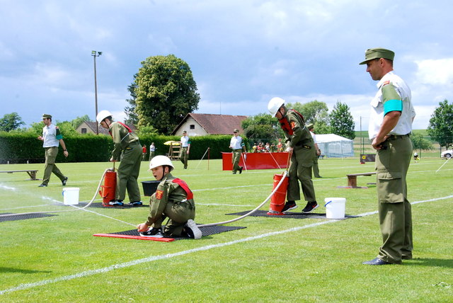 Die Gruppe bestehend aus den Feuerwehren Hannersdorf, Burg und Woppendorf holte sich in der Kategorie Bronze den 1. Platz.