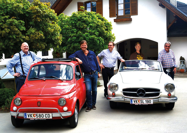 Gerd Gunzer, Stefan Breznik, Hans Findenig, Klaus Capellari und Franz Mlinar (v. li.) | Foto: KK