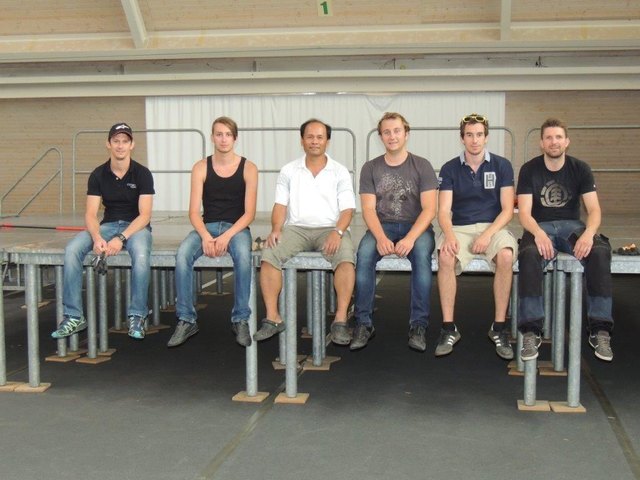 Gerald Köck, Manuel Wasicek, Sareth Chuop, Moritz Hagenauer, Martin Füreder und Thomas Holzinger (v. l.). | Foto: JVP Ottensheim