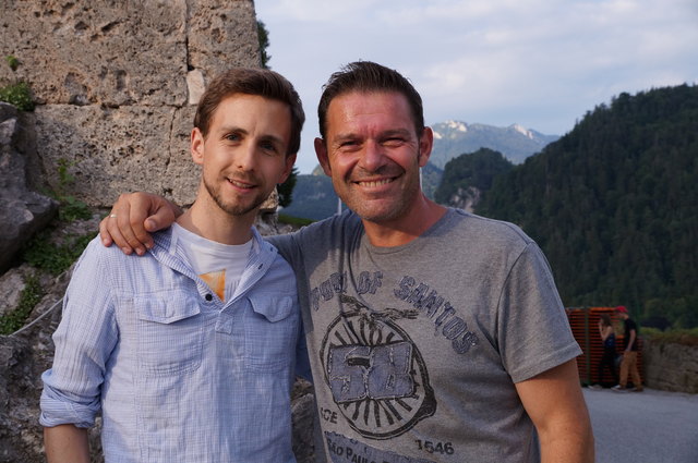 Die guten Seelen und meine Mentoren am Freitag: Martin und Hansjörg von Lindner Music. Ihr seid spitze!