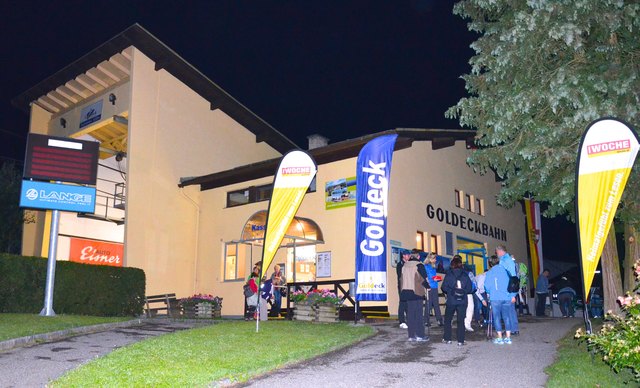 Talstation der alten Goldeckbahn um 3:50 Uhr morgens.