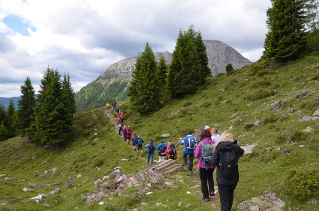 Unterwegs zur nächsten Hütte.