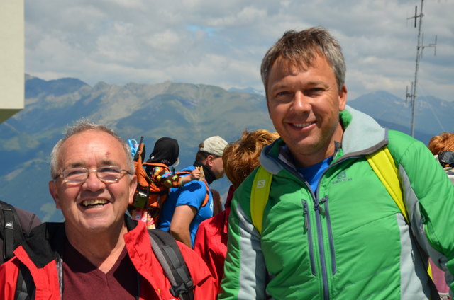 SGS-Obmann Johann Kuhn (l.) mit Fritz Strobl