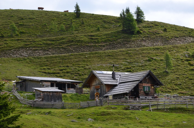 Blick zurück auf die Kapeller-Alm.