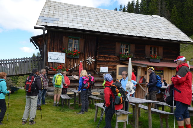 Einkehr bei der Gusenhütte.