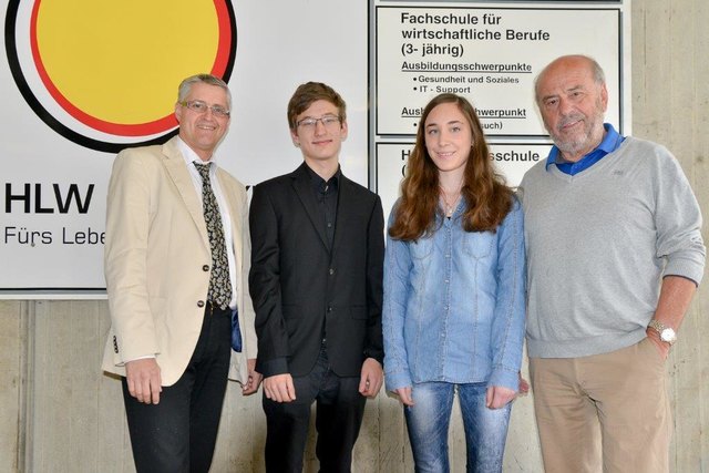 Von der HLW Spittal: Adi Lackner, Roland Jakub Ponikiewska, Nicole Burgstaller und Oswald Marolt | Foto: KK