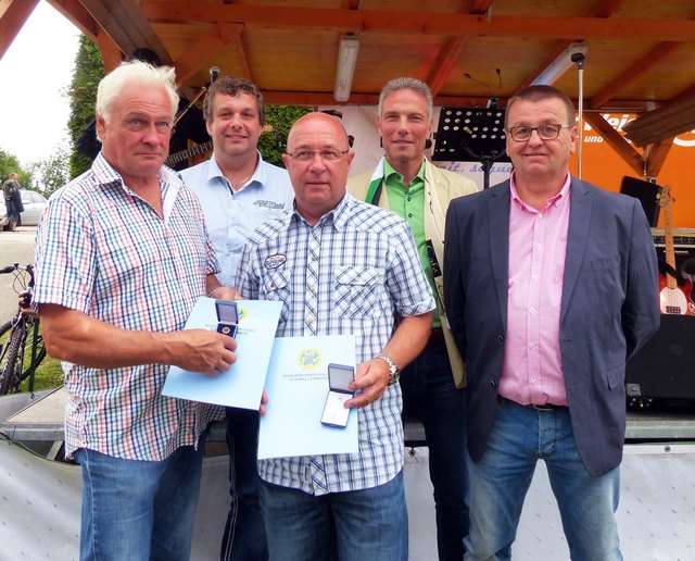 Obmann Wolfgang Neubauer, Michael Krammer, Franz Traschler, Harald Zeller und Josef Baier (vrnl).
