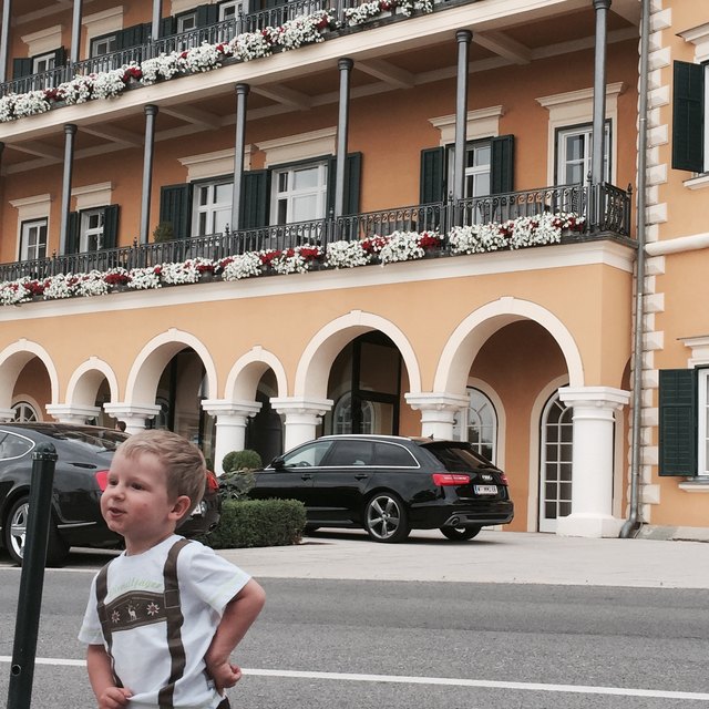 Schlosshotel velden mit meinem kleinen Helden