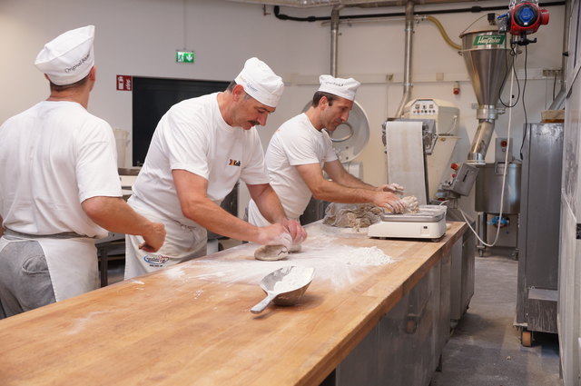 In der Backstube gibt es immer etwas zu tun.