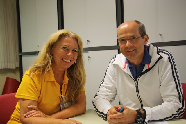 Organisieren mit ihrem Team tägliche Sporttherapieeinheiten für die Patienten der RehaTobelbad und einmal jährlich das große Sportfest: Marlies Sommersacher und Michael