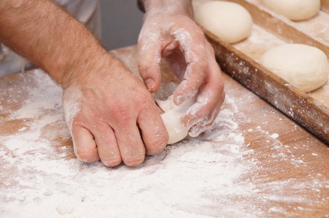 Den Teig genau an der richtigen Stelle falten…
