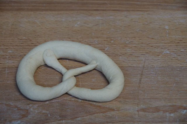 Meine erste selbstgemachte Breze.