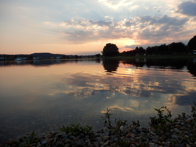 ... Badesee Rauchwart bei Sonnenuntergang...