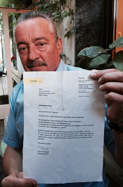 25 Jahre Nach Bewerbung Kam Die Antwort Aus Dem Rathaus Villach