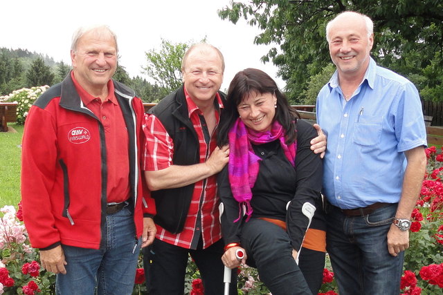 Franz Wechtitsch, Harry Prünster, Regisseurin Lisa Braune und Vize-Bgm. Alfred Rauch (v.l.).