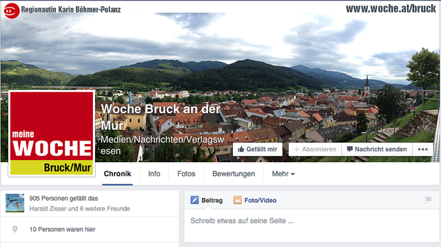Karin Böhmer-Polanz stellt das Titelbild in Bruck an der Mur