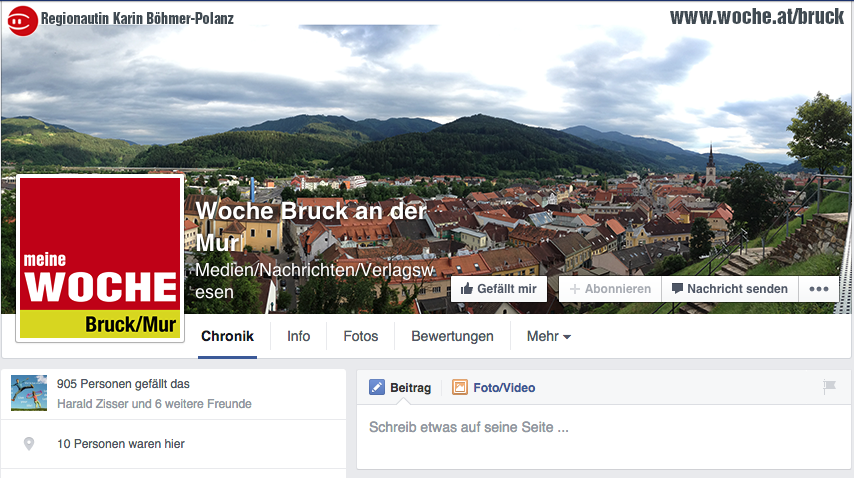 Karin Böhmer-Polanz stellt das Titelbild in Bruck an der Mur