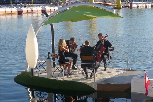Klassik in ganz besonderem Ambiente erklingt auf der Alten Donau.