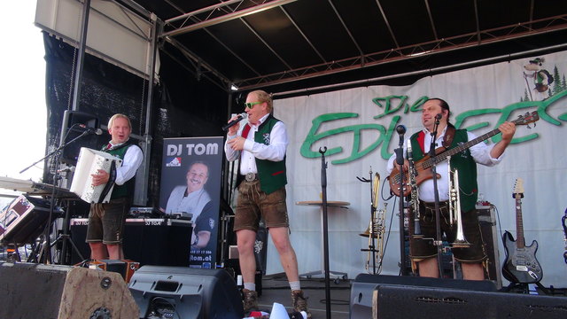 Die Edlseer waren die prominentesten musikalischen Gratulanten beim Jubiläumsfest und sorgten für Stimmungshöhepunkte.
