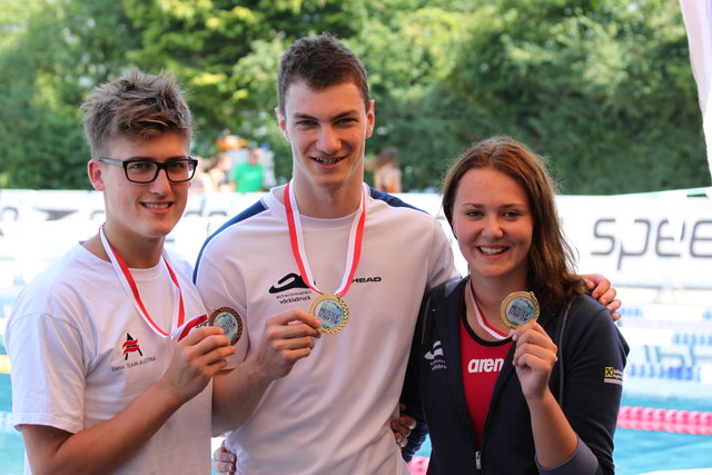 v. l. n. r.: Patrik Lenzeder, Benedikt Schachtner, Madita Untersberger