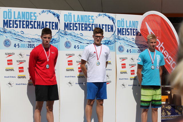 Patrik Lenzeder bei der Siegerehrung