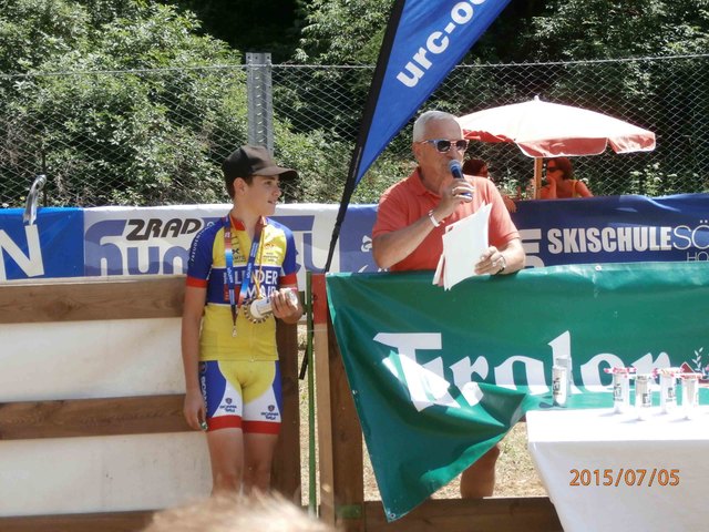 Lukas Grießer mit Moderator Karl Heinig