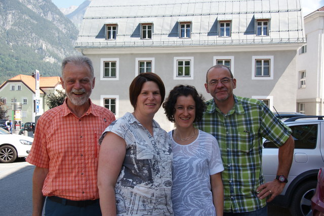 Das Osteuropa-Helferteam mit Fritz Gastl, Verena Jennewein, Monika Brock und Josef Gfall (v. l.).