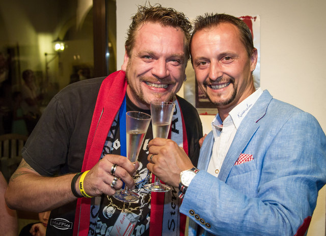 Manuel Stemp (links) siegte in der Vorausscheidung des Alpen Grand Prix in Zell an der Pram. | Foto: privat
