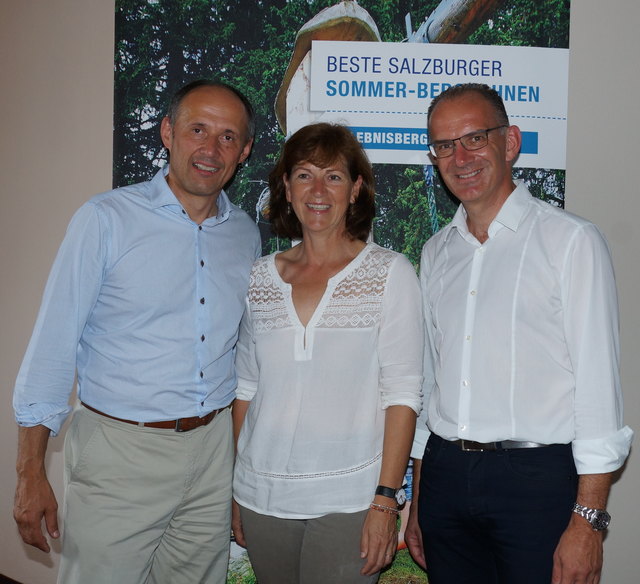 Leo Bauernberger, Maria Hofer und Studienautor Arnold Oberacher.