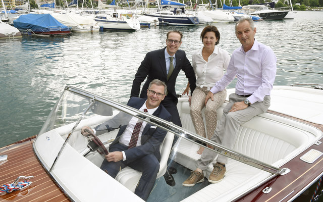 Informierten: Erfried Bäck, Werner Stein, Gerda Schmalzl und Wolfgang Schmalzl (von links)
