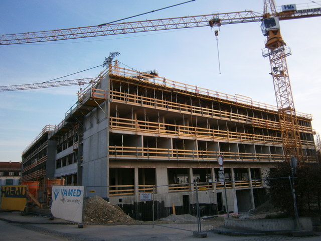 Kräne in Betrieb