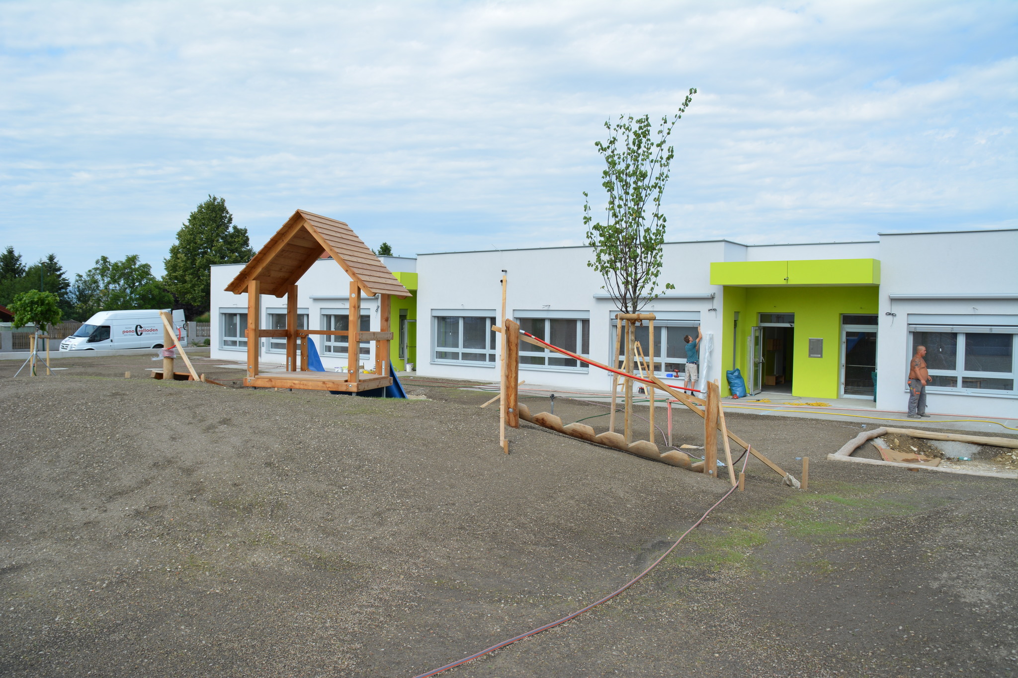 Müllendorf: Neuer Kindergarten fast fertig - Eröffnung am 13. September