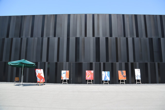 Kunstwerke der Hobbykünstler im Außenbereich Museum Angerlehner Thalheim | Foto: Museum Angerlehner