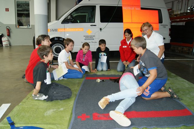 Erste Hilfe ist einer der Schwerpunkte beim Programm in Hollenstein und Waidhofen.