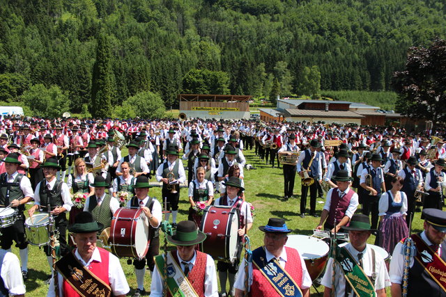 Rund 23 Kapellen aus dem Musikbezirk Liezen nahmen am Bezirksmusikfest in Altenmarkt bei St. Gallen teil.