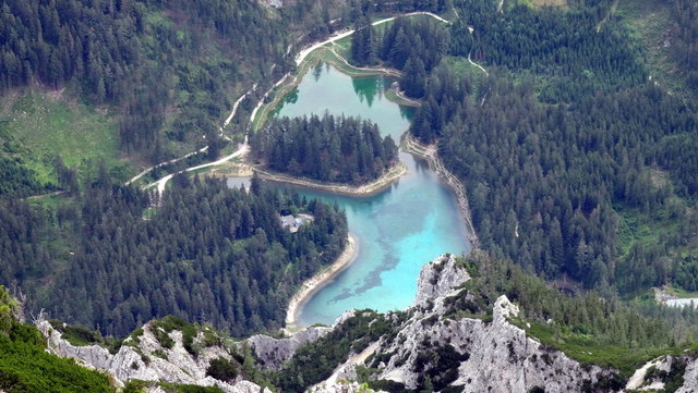 Fantastischer Blick: Der Grüne See von oben