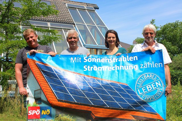 SPÖ St. Valentin: Gemeinderat Andreas Amstler, Stadtparteiobmann Thomas Hagmüller, Bürgermeisterin Kerstin Suchan-Mayr, UGR Johann Hintersteiner