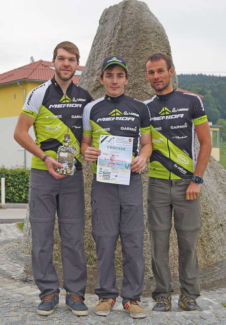 Merida Mauna Loa-Athleten (vl) Dominik Kaiser, Thomas Rohringer und Karl Lechner
