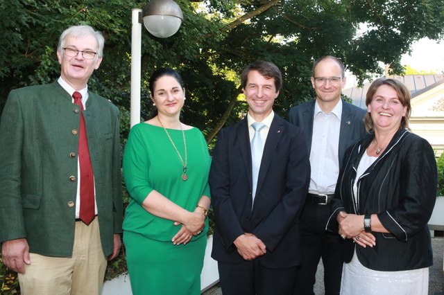 Prim. Hans Schöppl, Sandra Kaufmann, Erwin Windischbauer, Christian Zaglmayr und Helene Mayerhofer.