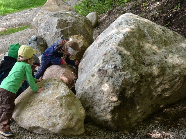 Schauplatz Gletscherrandweg Eggelsberg.