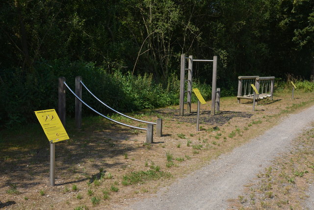 Von Aching nach Burgkirchen: Motorikpark am Mattigtalweg.