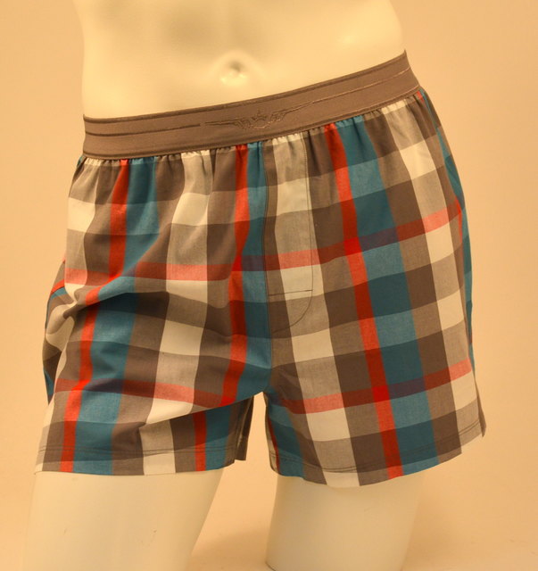 Boxershort mit bunten Karos.