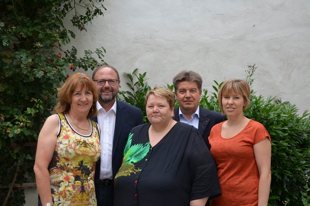 LAbg. Roswitha Bauer, LAbg. Erich Pilsner, ZBR Sonja Reisinger, LH-Stv. Reinhold Entholzer und LAbg. Petra Müllner.