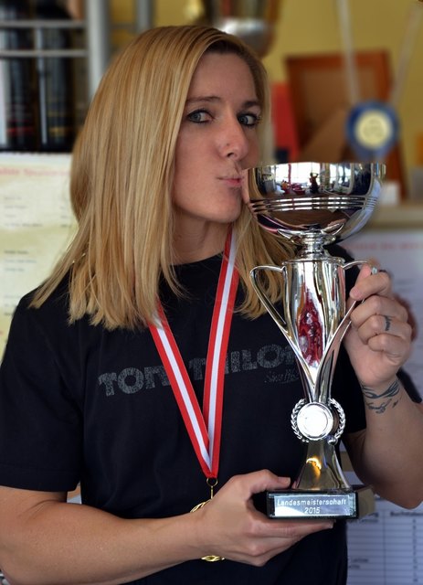 Zweifache Weltmeisterin Claudia Narovnigg aus Asten.
