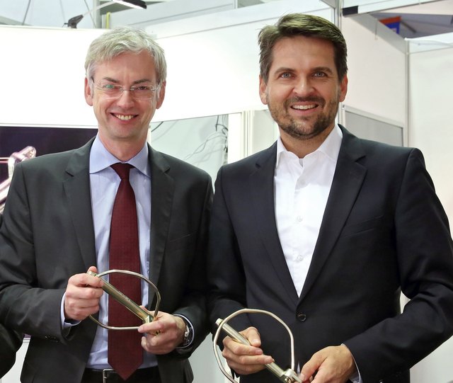Erfreut: Wirtschaftslandesrat Michael Strugl und VzBgm. Peter Lehner. | Foto: Land OÖ/Dedl